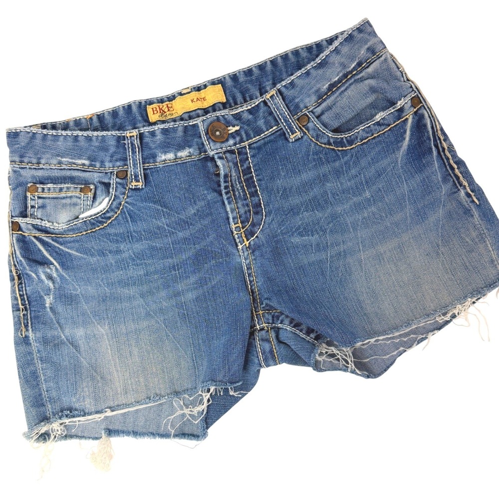 BKE Kate Denim Shorts Womens 30 Distressed Low Rise Cutoff Jean Shorts